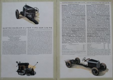 Austro-Daimler Type ADR 11/70 PS 3 Liter Modelprogram 1930 (S0285)